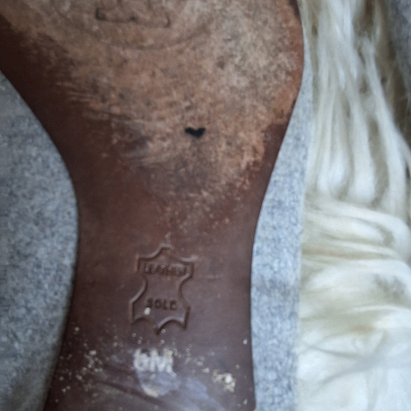 Tory Burch rare gray wool Reva flats 8 - Picture 8 of 10